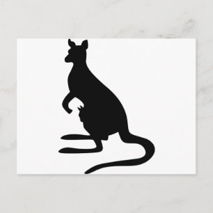 Kangaroo Silhouette Postcard