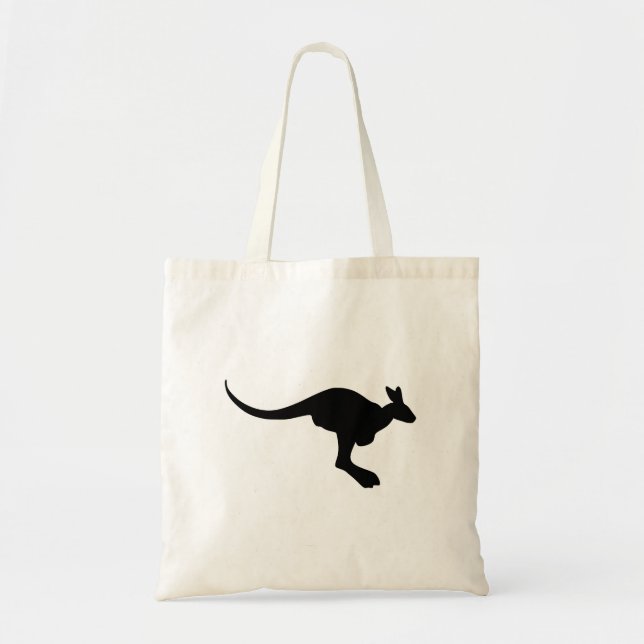 Kangaroo Silhouette Tote Bag (Front)