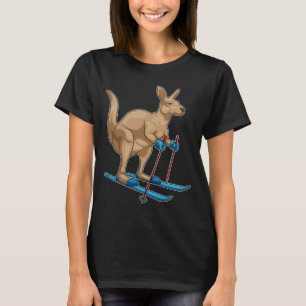 Kangaroo Skier Ski Winter sports T-Shirt