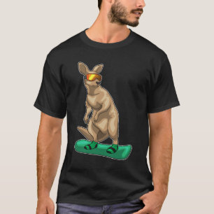 Kangaroo Snowboard Winter sports T-Shirt