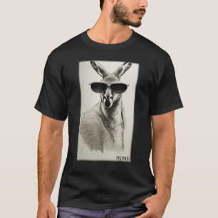 Kangaroo sunglasses zoo animals nature wildlife Au T-Shirt