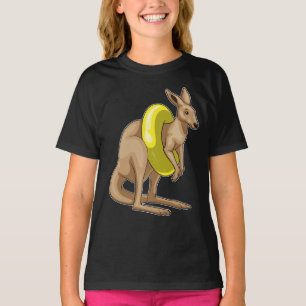 Kangaroo Swimming Swim ring T-Shirt
