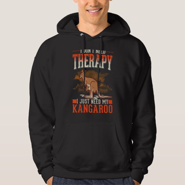 Kangaroo Therapy Australia Kangaroo Hoodie (Front)