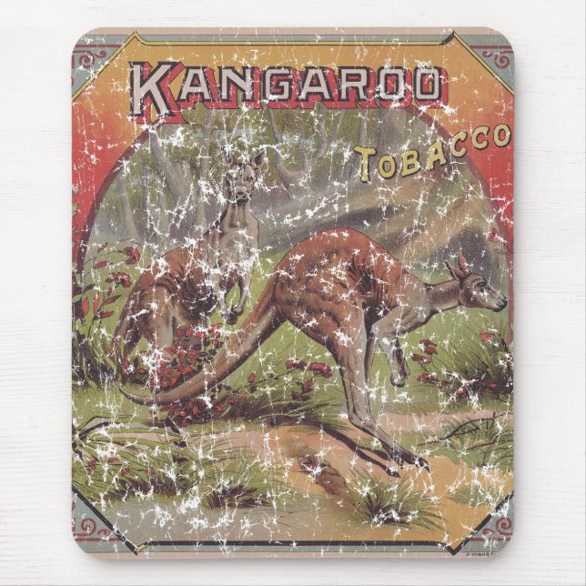 Kangaroo Tobacco 1900 Mouse Mat (Front)