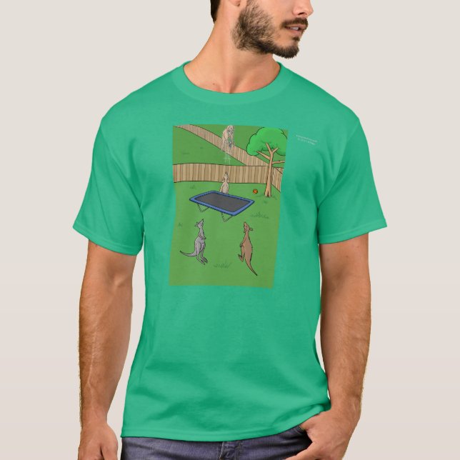 Kangaroo Trampoline Bounce T Shirt (Front)