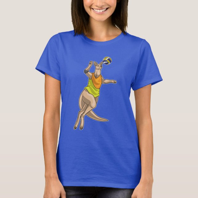 Kangaroo Volleyball player Volleyball T-Shirt (Front)