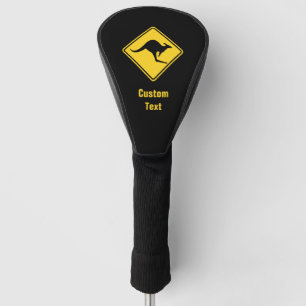 Kangaroo Warning Sign Golf Head Cover