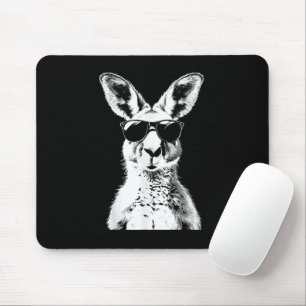 Kangaroo Wearing Sunglasses Funny Animal Australia Mouse Mat