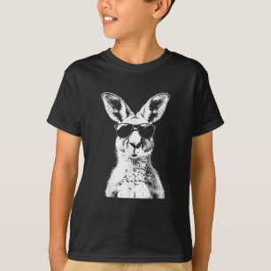 Kangaroo Wearing Sunglasses Funny Animal Australia T-Shirt