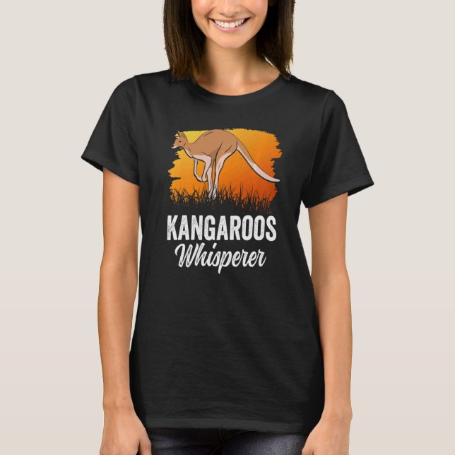 Kangaroo Whisperer Kangaroos Animal  Australia  1 T-Shirt (Front)