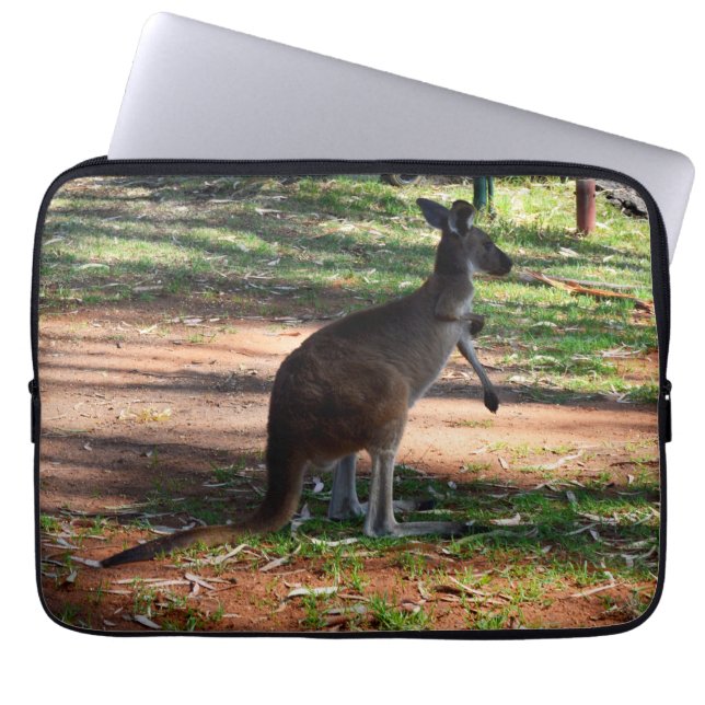 Kangaroo With A Itch To Scratch, Laptop Sleeve (Front)