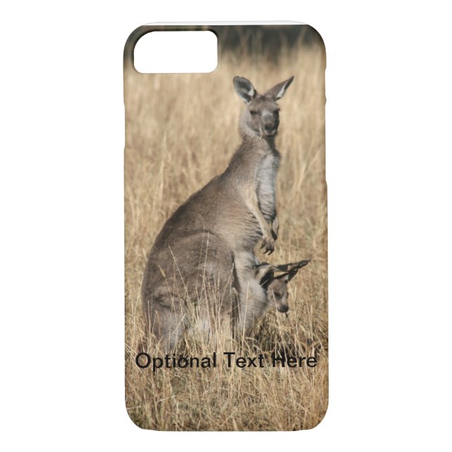 Kangaroo with Baby Joey in Pouch Case-Mate iPhone Case (Back)