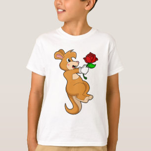 Kangaroo with Flower T-Shirt