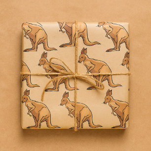 Kangaroo Wrapping Paper