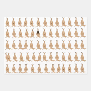 Kangaroo Wrapping Paper Sheets