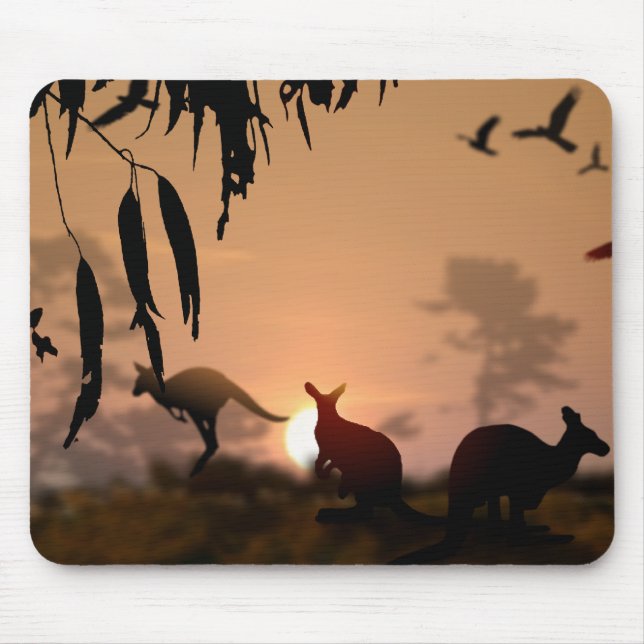 Kangaroos Mouse Mat (Front)