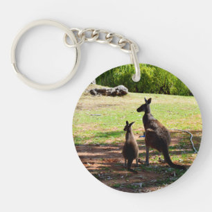 Kangaroos Near The River, Key Ring