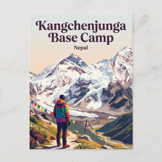 Kangchenjunga Base Camp Nepal Postcard (Front)