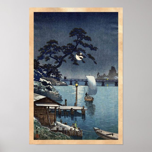 Kangetsu Bridge, Shimonoseki on Early Autumn Poster (Front)