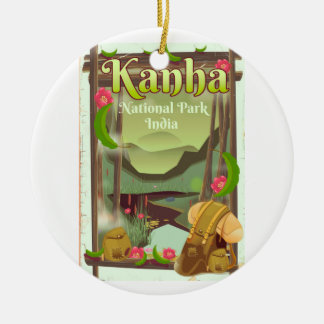 Kanha National Park India Ceramic Tree Decoration