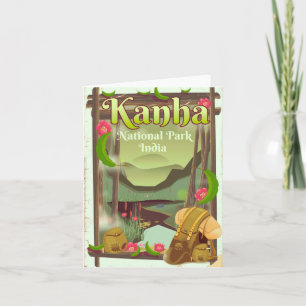 Kanha National Park India Holiday Card