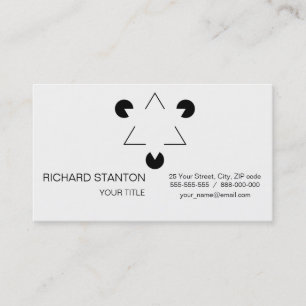 Kanizsa triangle business card