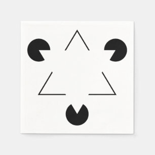 Kanizsa triangle napkin