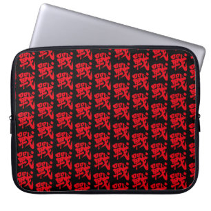 [Kanji] Battle as classic letter  Laptop Sleeve