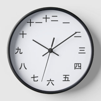 Kanji Clock 1-12