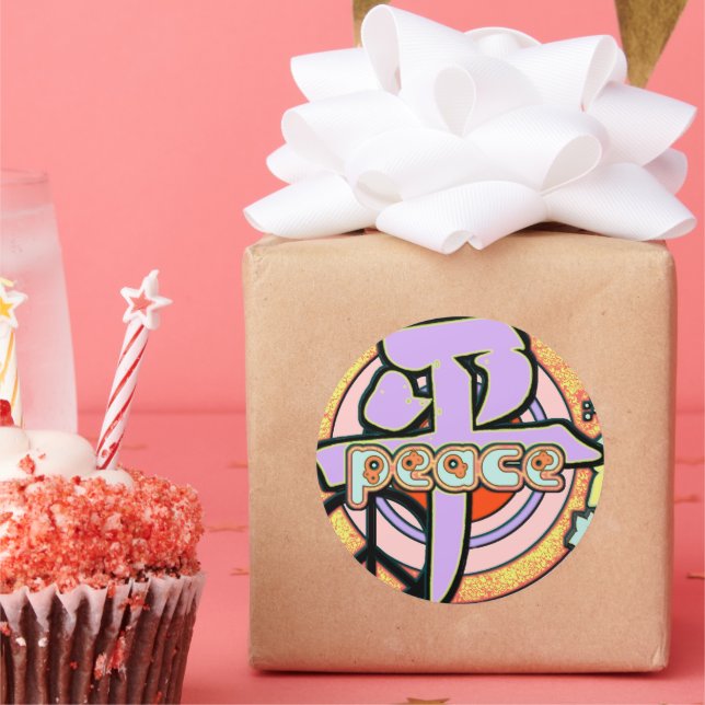 Kanji for Peace Sticker (Party)