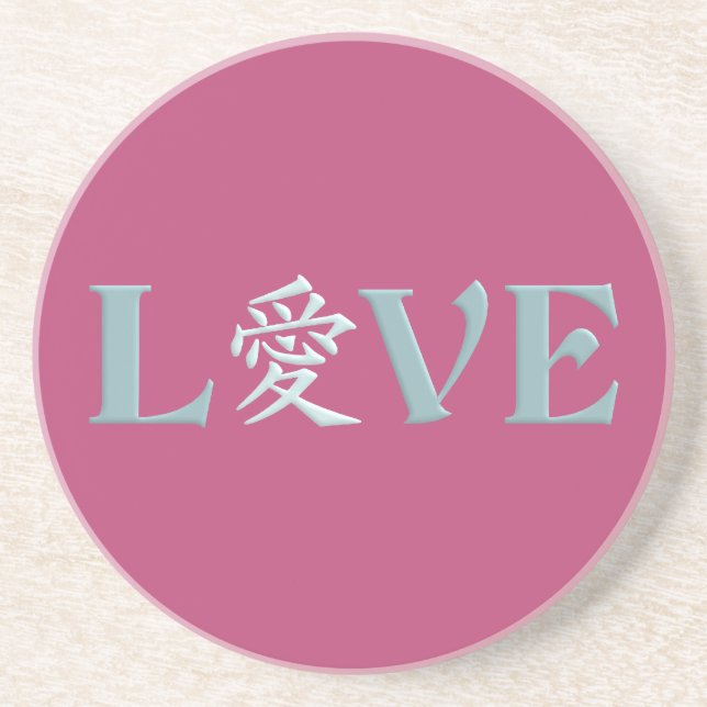 Kanji Love coaster (Front)