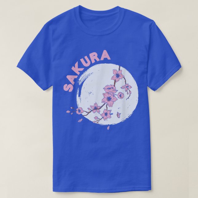 Kanji Sakura Japanese Cherry Flower Blossom Pink S T-Shirt (Design Front)