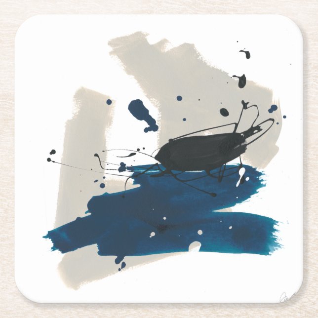 Kanji Square Paper Coaster (Front)