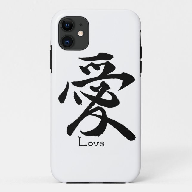 Kanji Symbol LOVE Japanese Chinese Calligraphy Case-Mate iPhone Case (Back)
