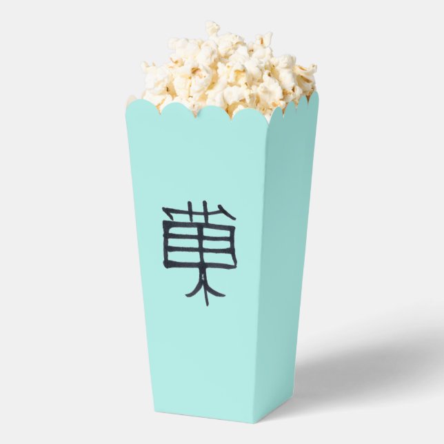 Kanji Treat black teal popcorn boxes (Popped)
