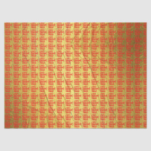 Kanji Treat red gold vein tissue paper
