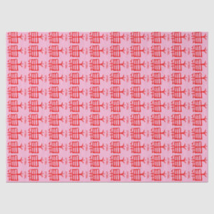 Kanji Treat red pink tissue paper