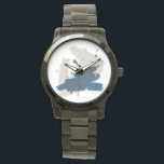 Kanji Watch<br><div class="desc">Kanji IX by June Erica Vess. Features blue and beige strokes to create a minimalistic design.</div>