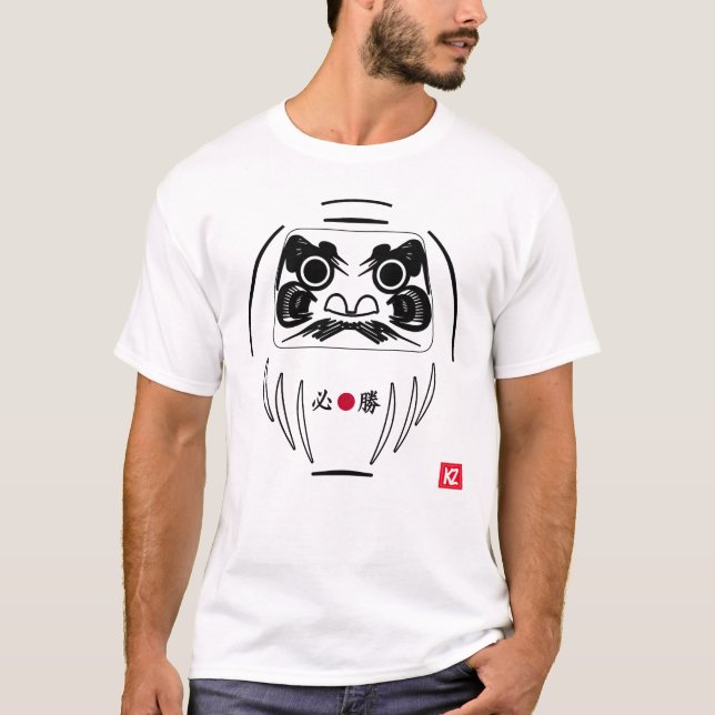 Kanji Zone Japanese  Daruma T-Shirt (Front)