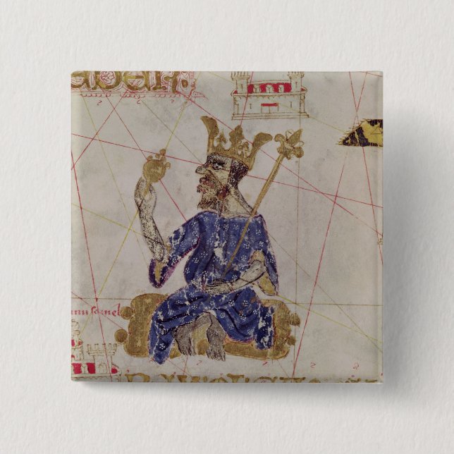 Kankou Mousa, King of Mali 15 Cm Square Badge (Front)