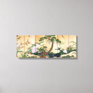 Kano Eino Birds and Flowers of Spring and Summer Canvas Print