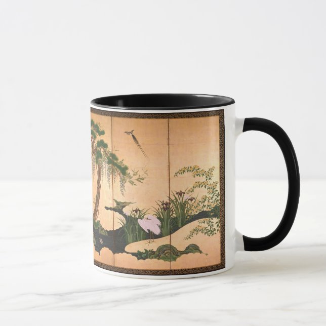 Kano Eino Birds and Flowers of Spring and Summer Mug (Right)