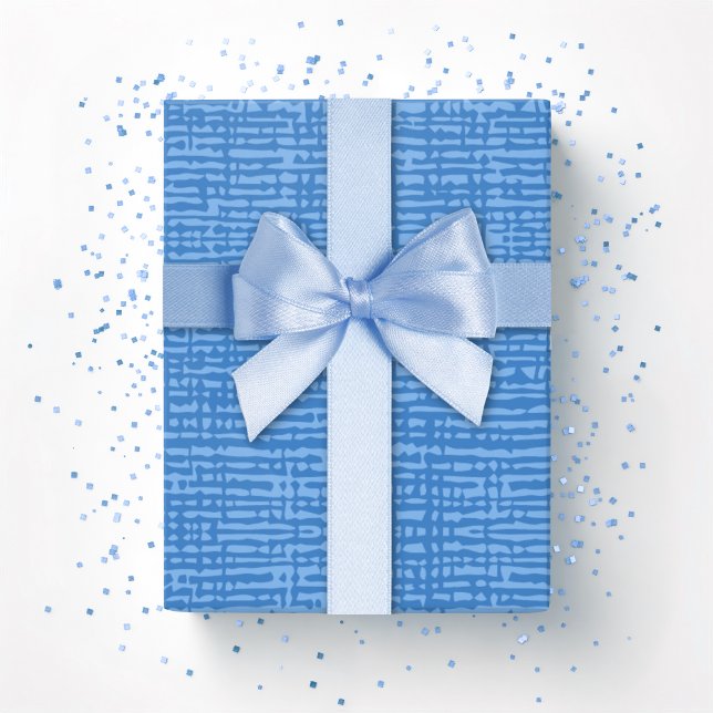 Kano Weave in Blue Wrapping Paper (Creator Uploaded)