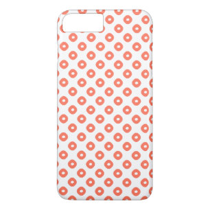 "Kanoko" Fawn Spot Pattern Salmon Pink iPhone 8 Plus/7 Plus Case