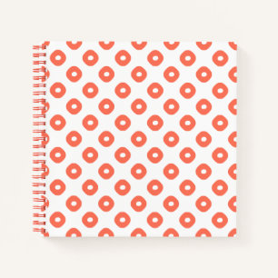 "Kanoko" Fawn Spot Pattern Salmon Pink Notebook