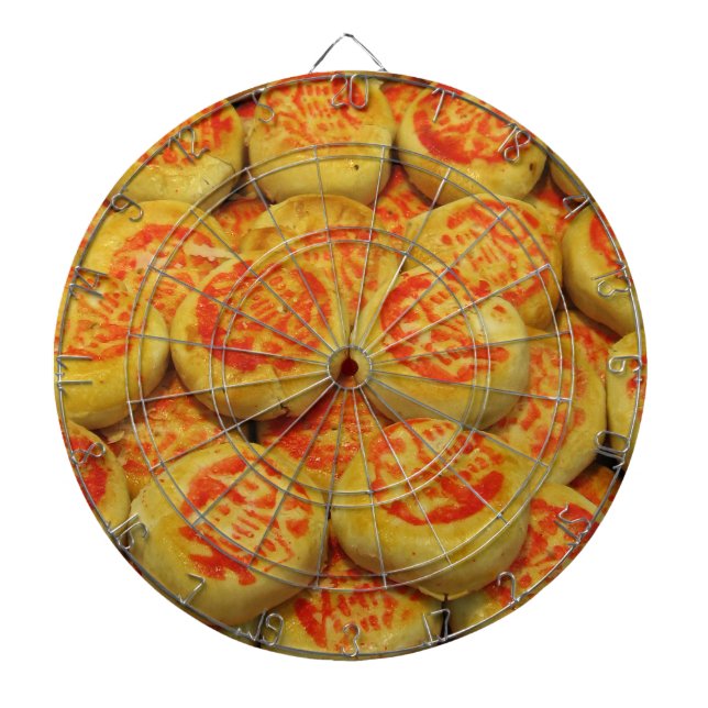 Kanom Pia ขนมเปี๊ยะ ~ Asian Sweets Desserts Food Dartboard (Front)