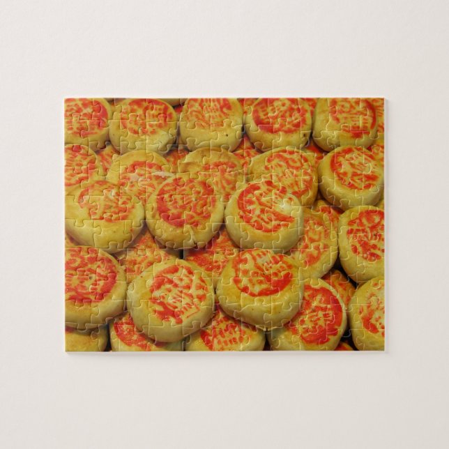 Kanom Pia ขนมเปี๊ยะ ~ Asian Sweets Desserts Food Jigsaw Puzzle (Horizontal)