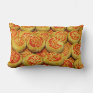 Kanom Pia ขนมเปี๊ยะ ~ Asian Sweets Desserts Food Lumbar Cushion