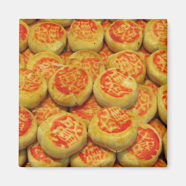 Kanom Pia ขนมเปี๊ยะ ~ Asian Sweets Desserts Food Magnet (Front)