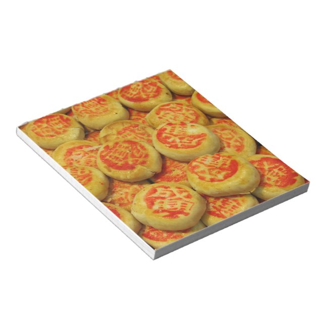 Kanom Pia ขนมเปี๊ยะ ~ Asian Sweets Desserts Food Notepad (Angled)